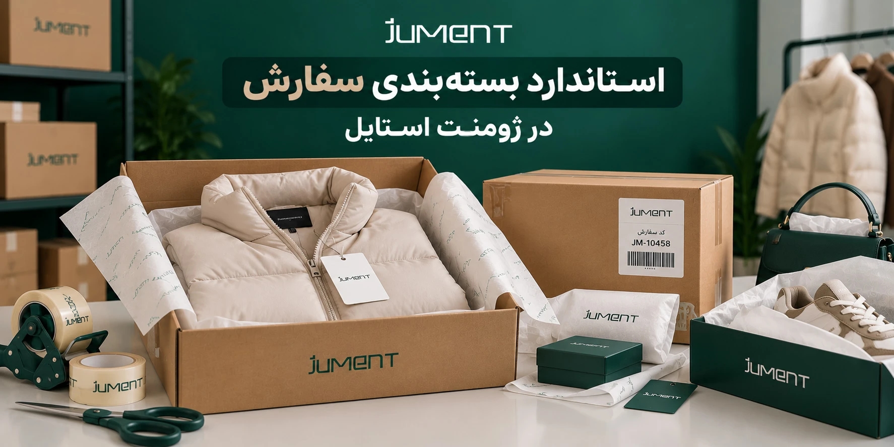 استاندارد بسته‌بندی سفارش در ژومنت استایل