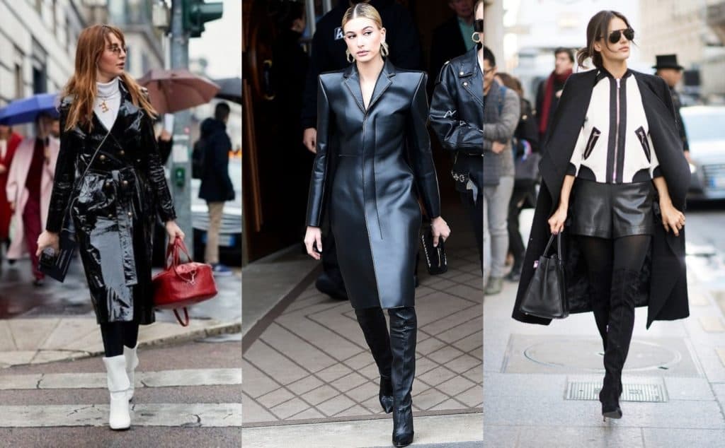 ست کردن لباس چرم