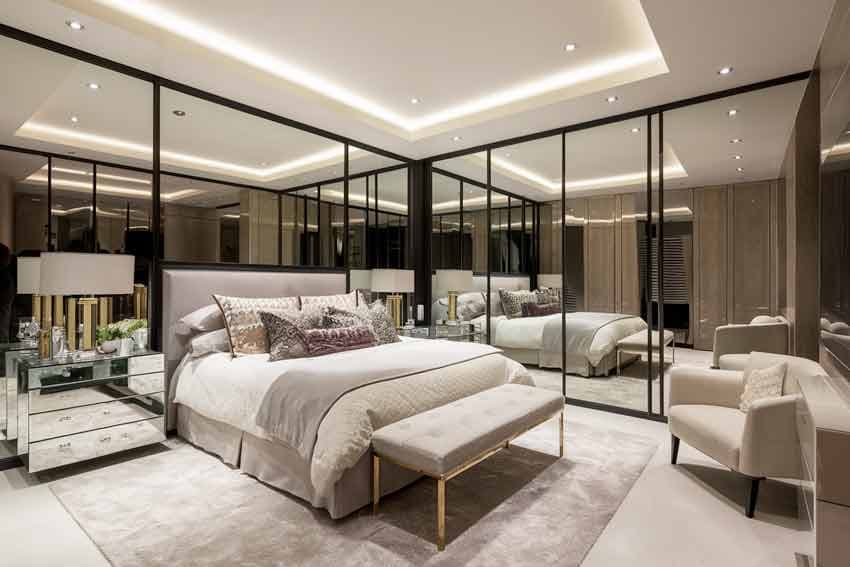 آینه در دکوراسیون اتاق خواب