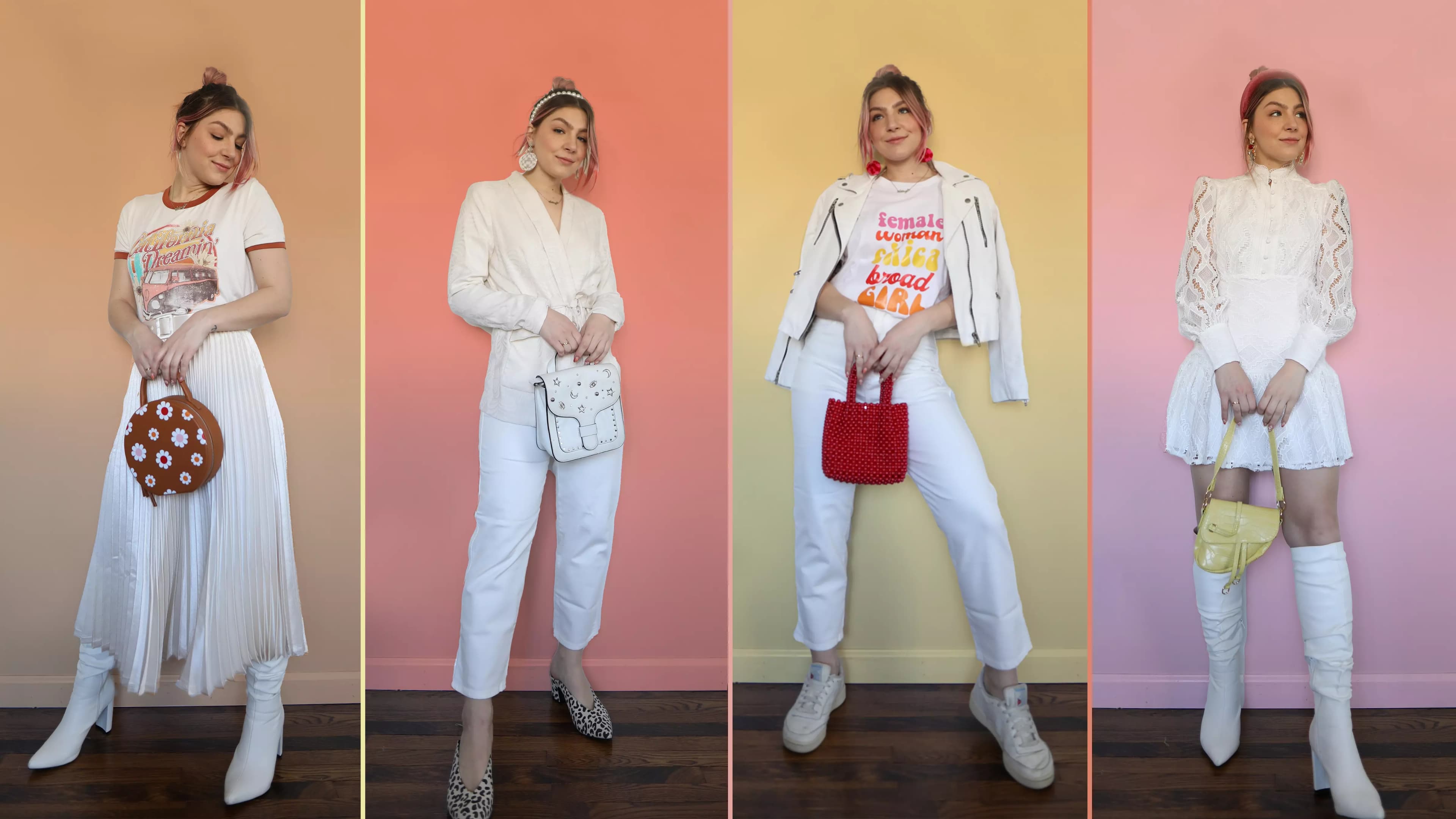 راهنمای ست کردن لباس سفید