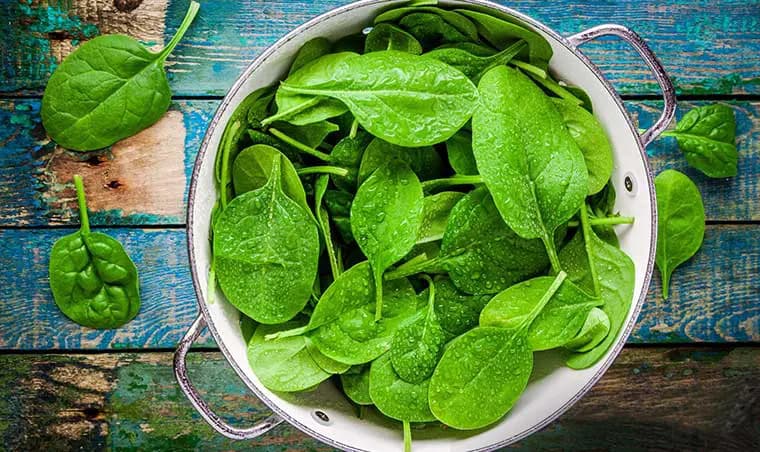 غذاهای خوشمزه با اسفناج