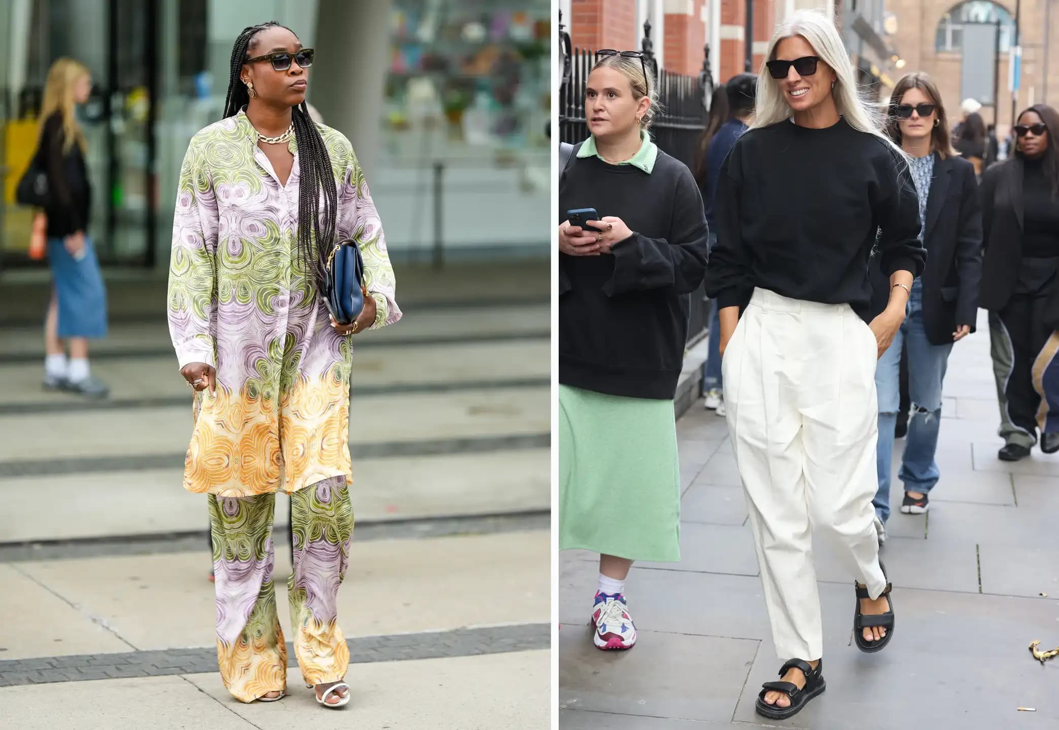 ست کردن شلوار با صندلهای ترندی