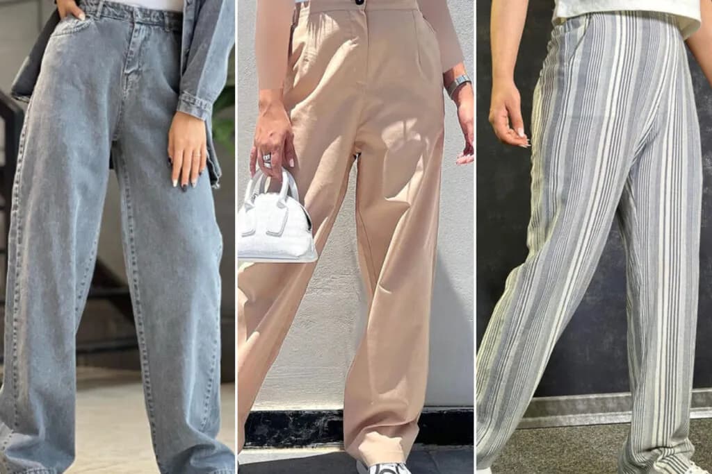 استایل شلوار کتان زنانه