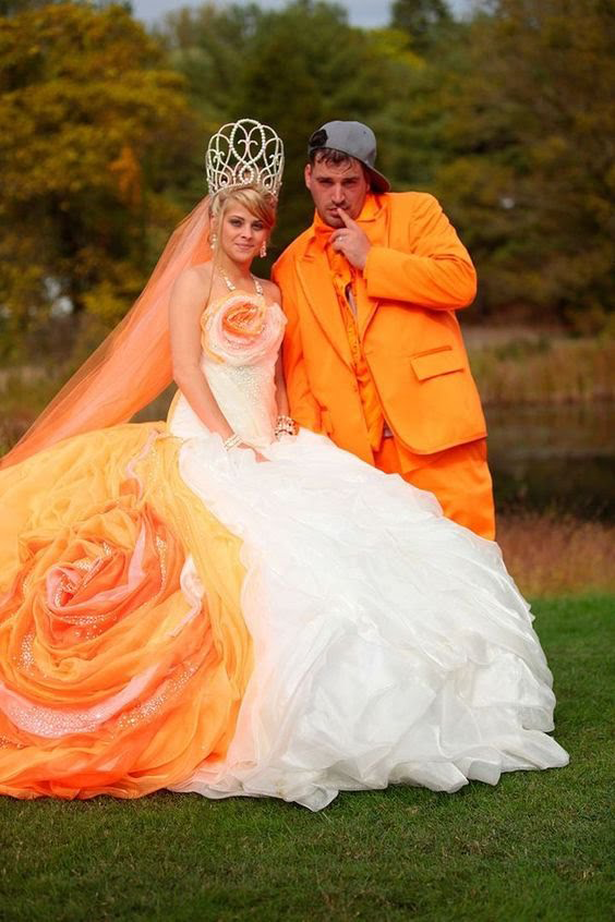 عجیب‌ترین لباس عروس دنیا با طرح گل